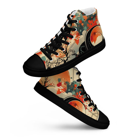 Men’s high top canvas shoes