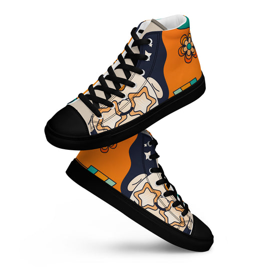 Men’s high top canvas shoes