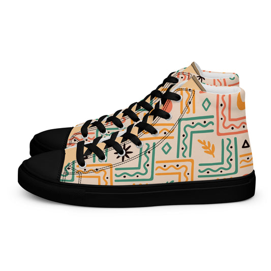 Men’s high top canvas shoes