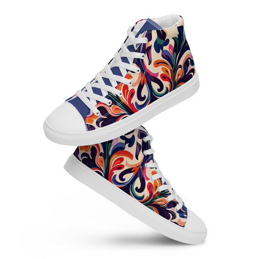 Men’s high top canvas shoes