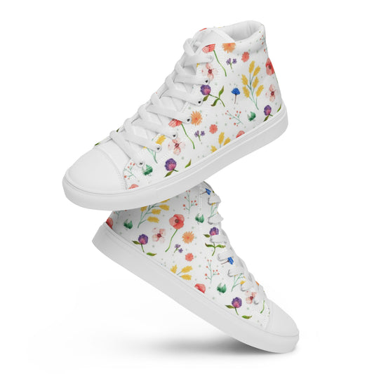 Men’s high top canvas shoes