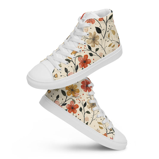 Men’s high top canvas shoes