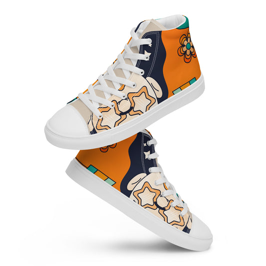 Men’s high top canvas shoes