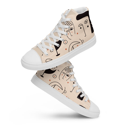 Men’s high top canvas shoes