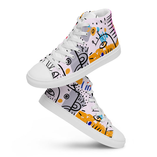 Men’s high top canvas shoes