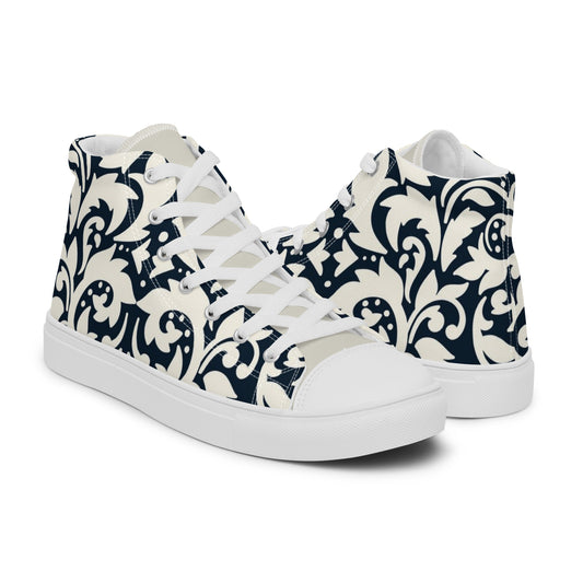 Men’s high top canvas shoes