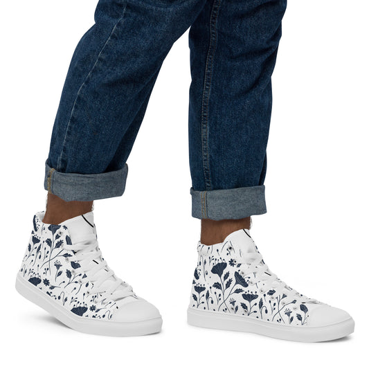 Men’s high top canvas shoes