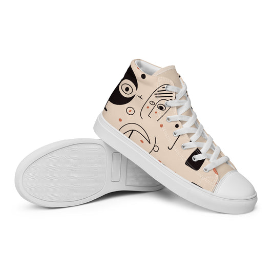 Men’s high top canvas shoes