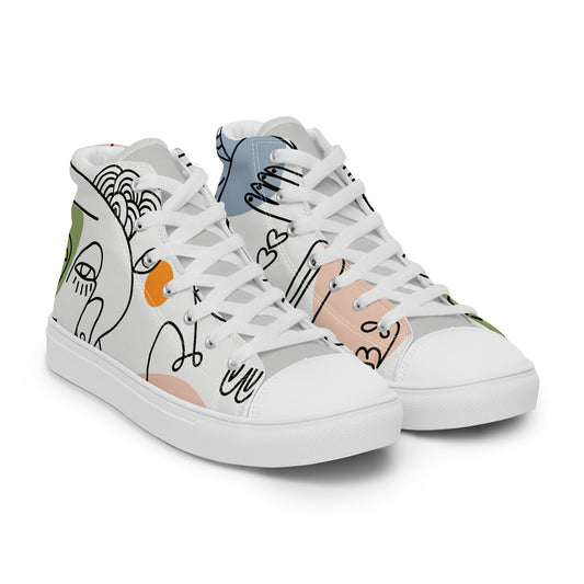 Men’s high top canvas shoes