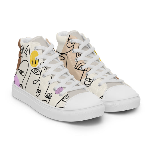 Men’s high top canvas shoes