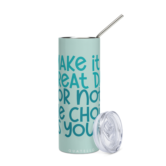 Blue beauty stainless steel tumbler