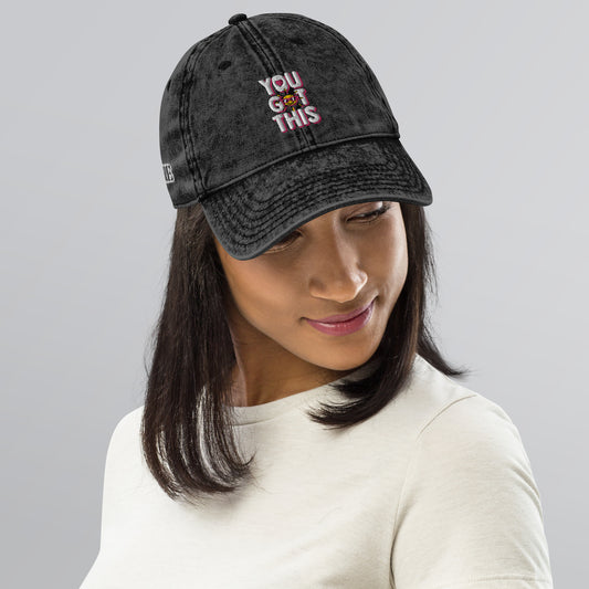 Vintage Cotton Cap Inspire collection for your lifestyle fashion got this 3d puff embroidery