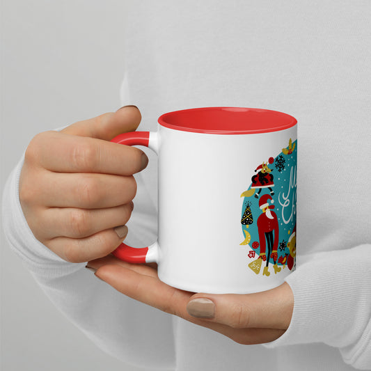 Mug with Color Inside merry christmas winter style