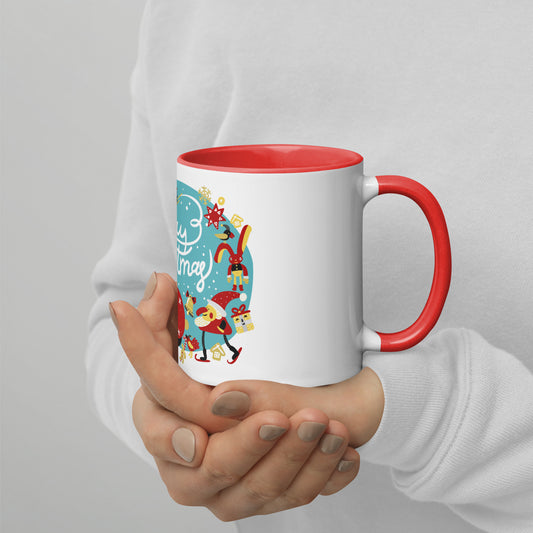 Mug with Color Inside merry christmas winter style