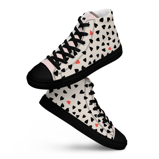 Women’s high top canvas shoes