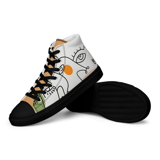 Women’s high top canvas shoes