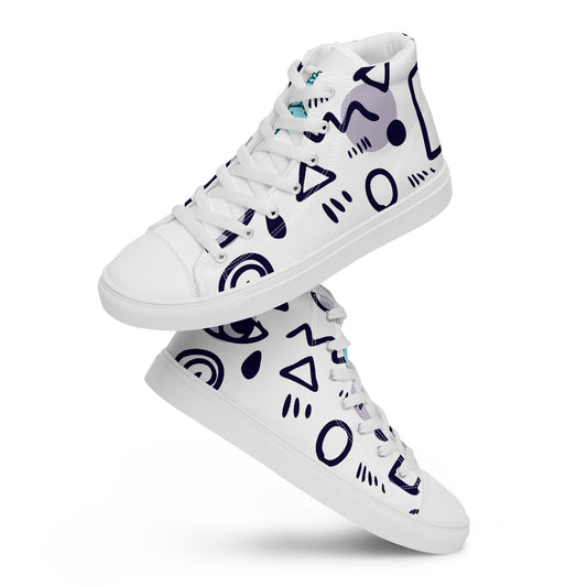 Women’s high top canvas shoes