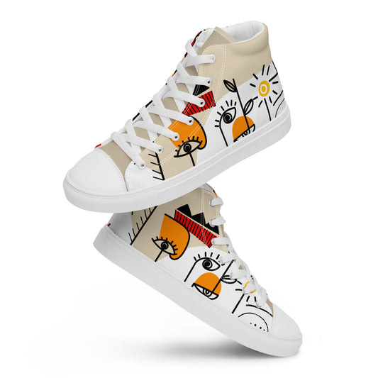 Women’s high top canvas shoes