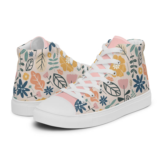 Women’s high top canvas shoes