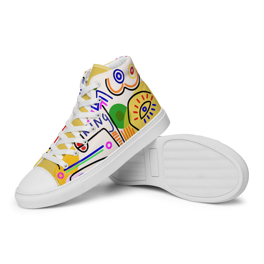 Women’s high top canvas shoes