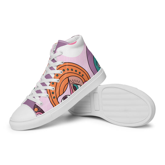 Women’s high top canvas shoes