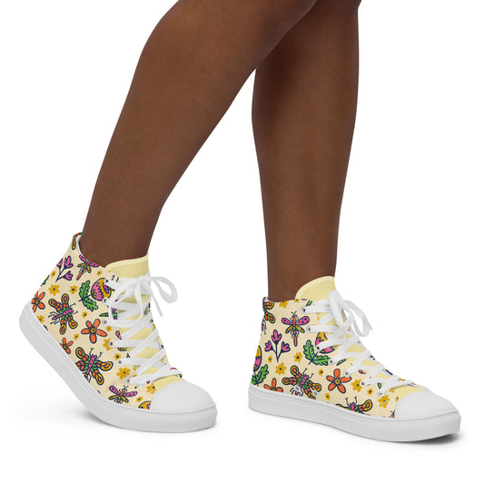 Women’s high top canvas shoes