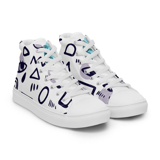 Women’s high top canvas shoes